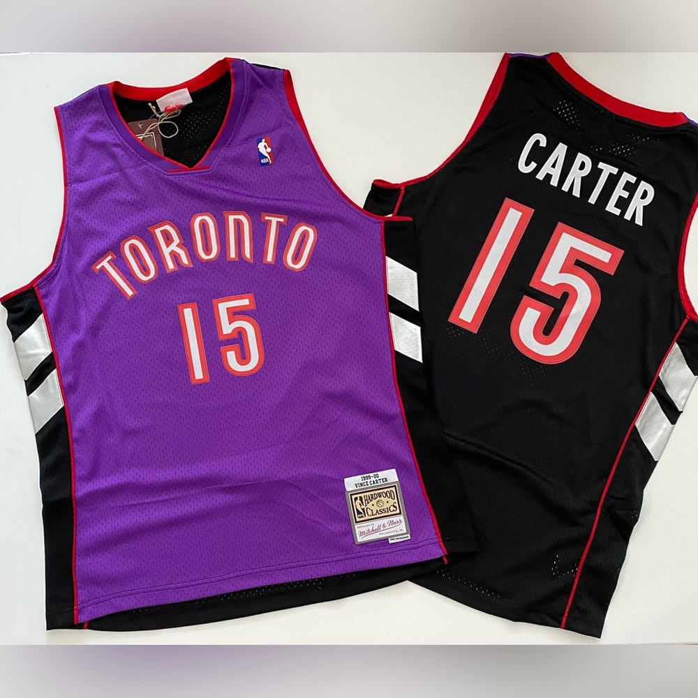 Vince Carter Purple and Black Toronto Raptors Jersey size L-XL-2XL